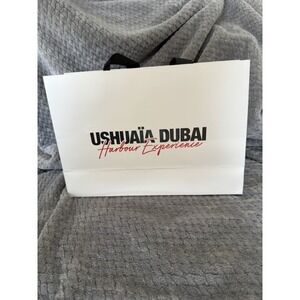 Authentic Ushuaia Dubai Harbour Experience Paper Gift Bag Size 8.5" x 12" x 4"